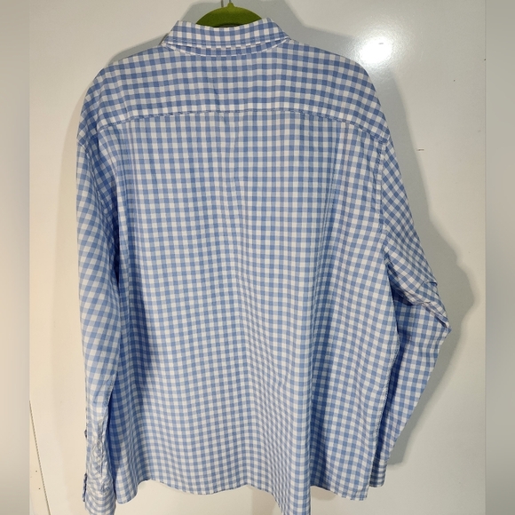 Untuckit Blue Checkered Men's Shirt, Size XXXL - Picture 5 of 7